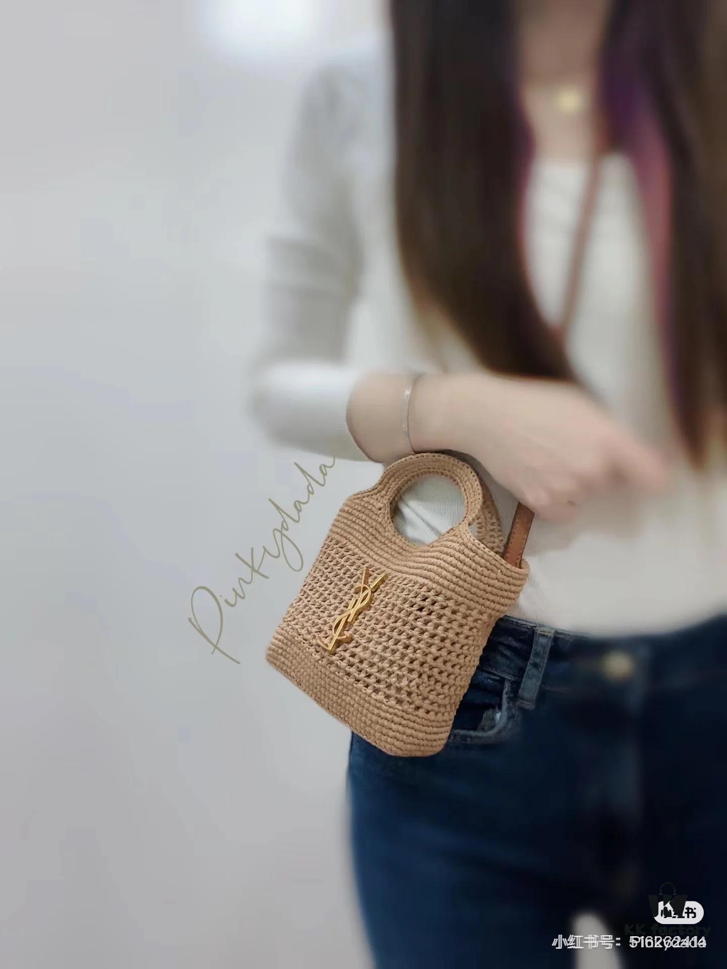 6930cd4a6e68136f4d9b0649 YSL New Arrival Juice Series Small Size New Style Woven Bag with Authentic Logo and Adjustable Hardware Buckle Strap