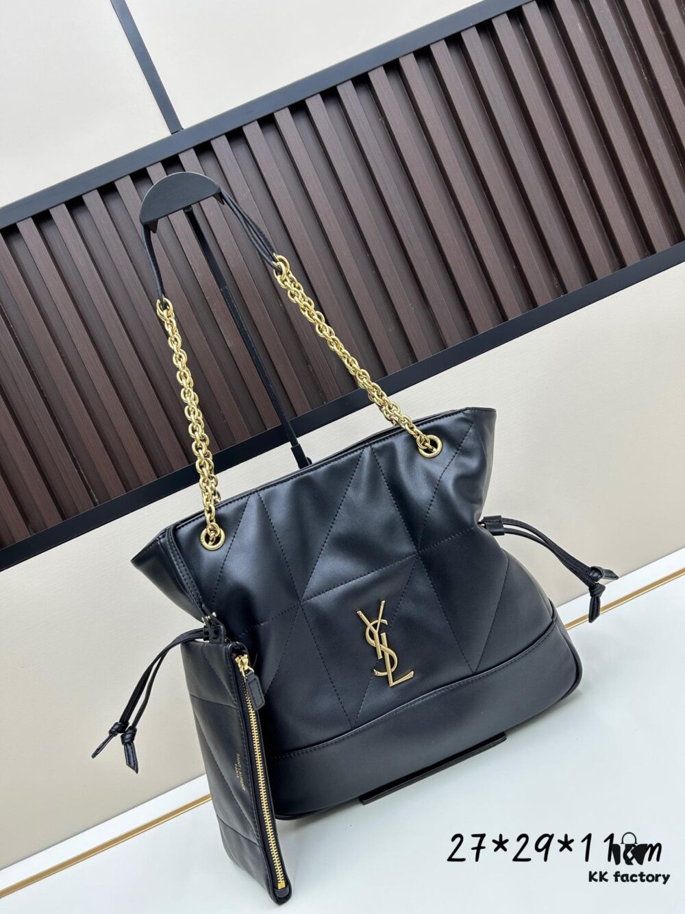 6930cd6b6e68136f4d9b067c YSL New Small Jamie 4.3 Large Pochon Lambskin Shoulder Bag