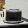 6930cd706e68136f4d9b0682 YSL Sunset Crocodile Embossed Shiny Leather Chain Handbag with Box