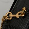 6930cd716e68136f4d9b0686 YSL Sunset Crocodile Embossed Shiny Leather Chain Handbag with Box