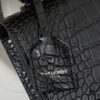 6930cd786e68136f4d9b068e Saint Laurent SUNSET Embossed Crocodile-Texture Shiny Leather Chain Handbag with Box