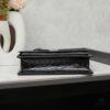 6930cd806e68136f4d9b069e YSL SUNSET Crocodile Embossed Shiny Leather Chain Handbag with Box
