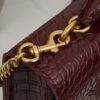 6930cd8c6e68136f4d9b06af Saint Laurent SUNSET Embossed Crocodile-Texture Shiny Leather Chain Handbag with Box