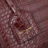 6930cd8c6e68136f4d9b06b0 Saint Laurent SUNSET Embossed Crocodile-Texture Shiny Leather Chain Handbag with Box