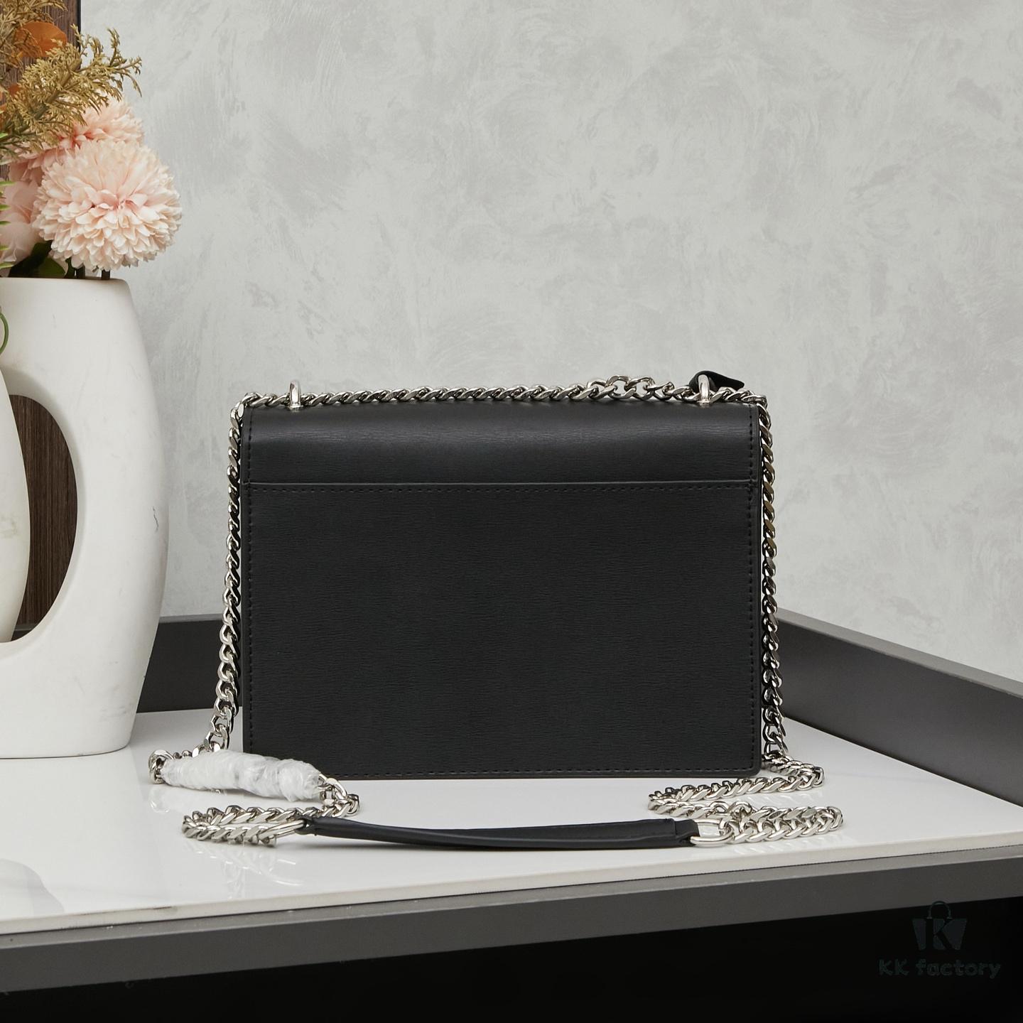 6930cd8f6e68136f4d9b06b3 New Arrival with Box 💰 YSL Sunset Chain Bag, Smooth Fine-Grained Calfskin