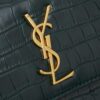 6930cd936e68136f4d9b06ba YSL SUNSET Crocodile-Embossed Shiny Leather Chain Handbag with Box
