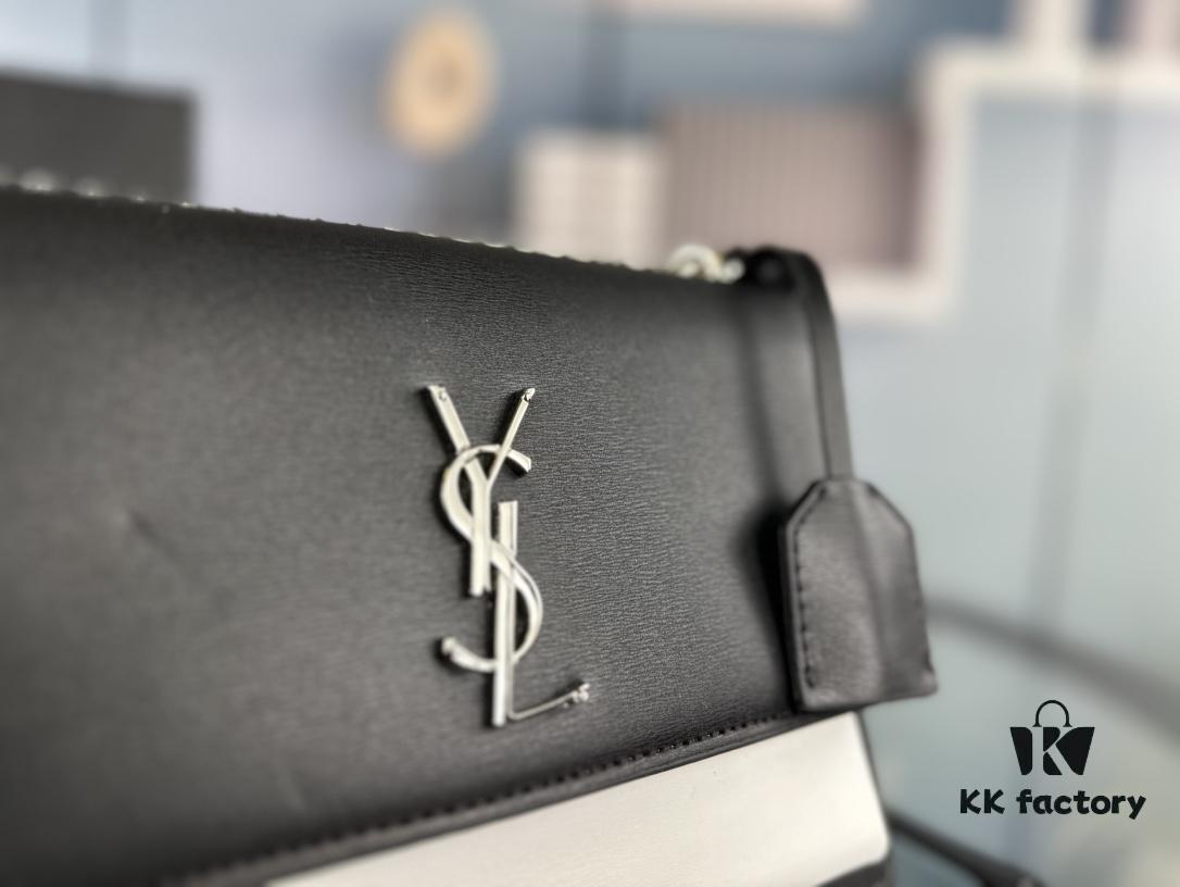 6930cd9d6e68136f4d9b06c7 New Arrival with Box 💰 YSL Sunset Chain Bag, Smooth Fine Grain Calfskin