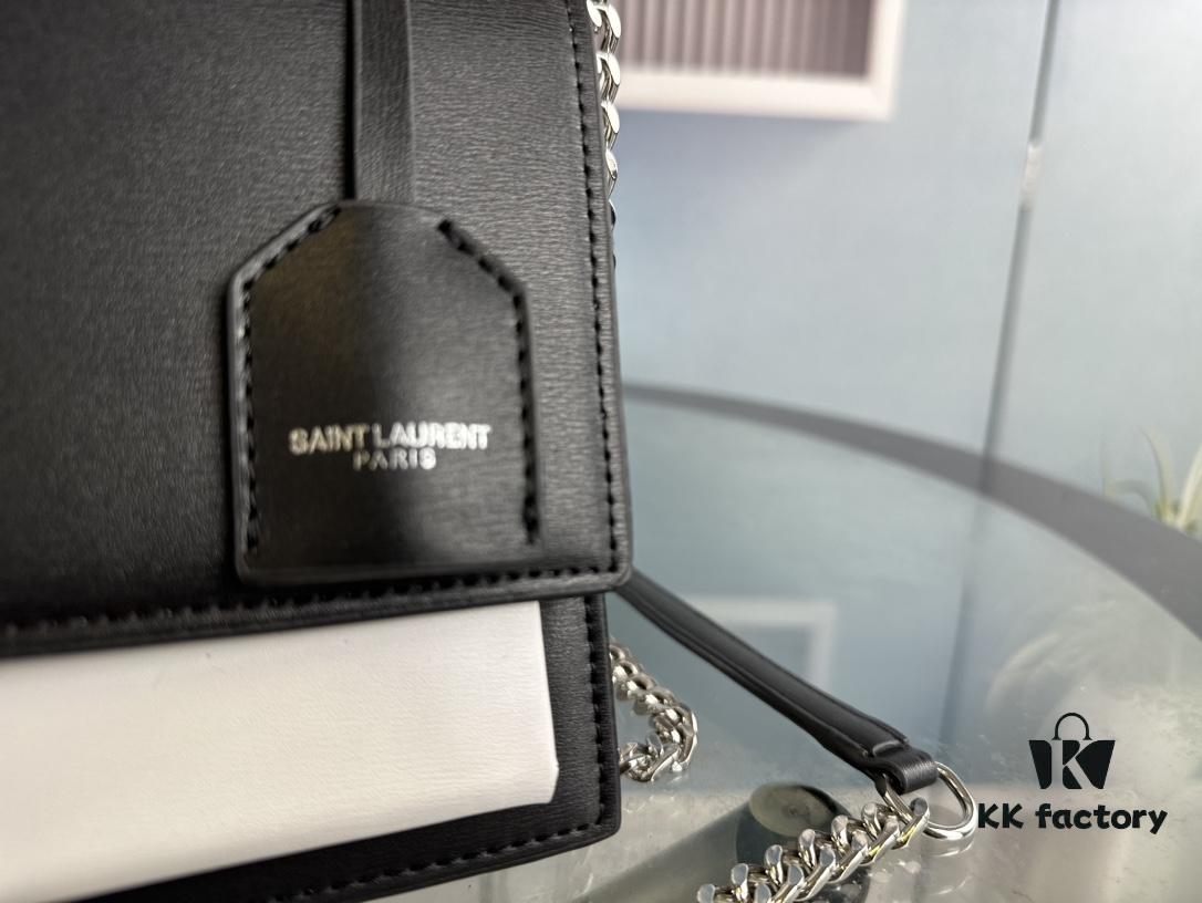 6930cd9e6e68136f4d9b06c8 New Arrival with Box 💰 YSL Sunset Chain Bag, Smooth Fine Grain Calfskin