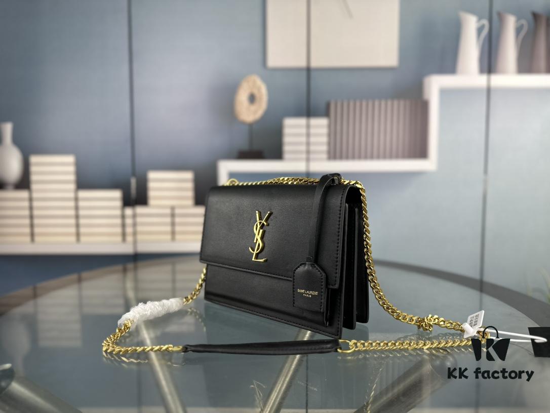 6930cda46e68136f4d9b06d7 New Arrival with Box 💰 YSL Sunset Chain Bag, Smooth Fine Grain Calfskin