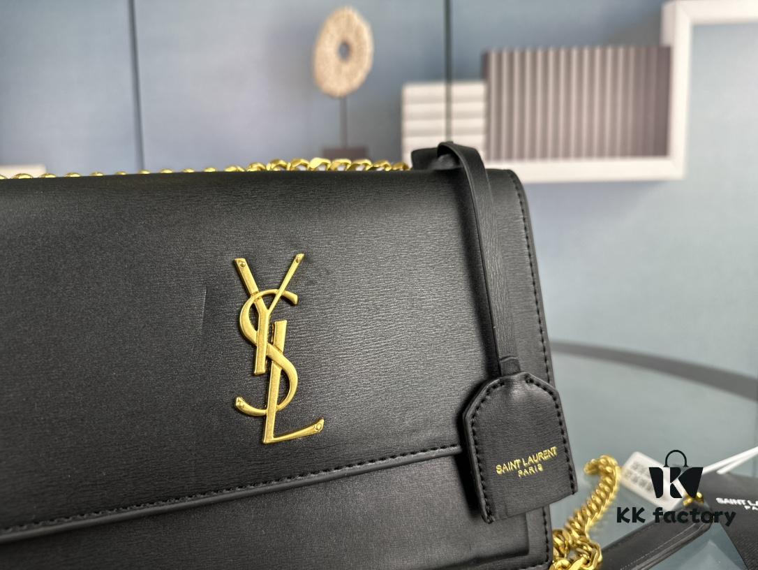 6930cda86e68136f4d9b06dd New Arrival with Box 💰 YSL Sunset Chain Bag, Smooth Fine Grain Calfskin