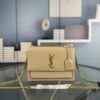 6930cdae6e68136f4d9b06e8 New Arrival with Box YSL Sunset Chain Bag, Smooth Fine Grain Calfskin