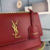 6930cdb36e68136f4d9b06f2 New Arrival with Box 💰 YSL Sunset Chain Bag, Smooth Fine Grain Calfskin Leather