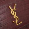 6930cdb66e68136f4d9b06f9 Saint Laurent SUNSET Embossed Crocodile-Texture Shiny Leather Chain Handbag with Box