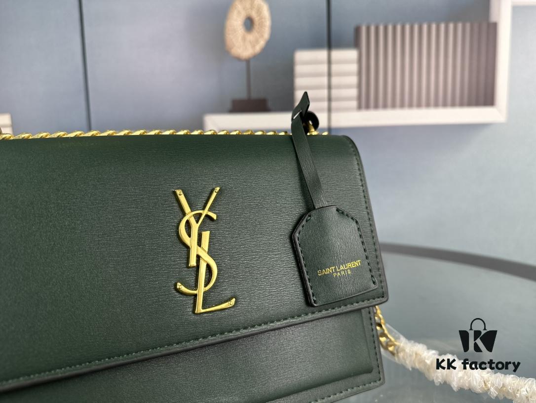 6930cdb86e68136f4d9b06fc New Arrival with Box 💰 YSL Sunset Chain Bag, Smooth Fine Grain Calfskin