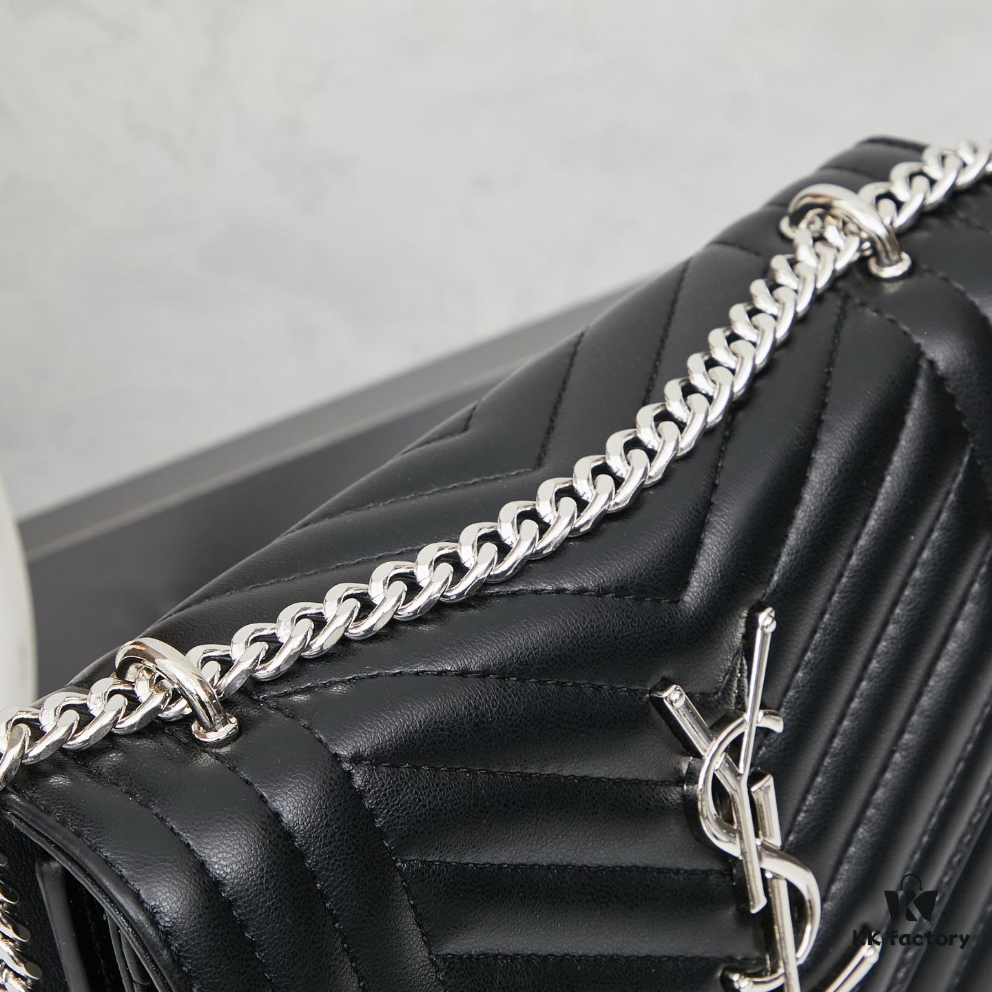 New Arrival with Box 💰 YSL LE MAILLON Quilted Lambskin Chain Bag