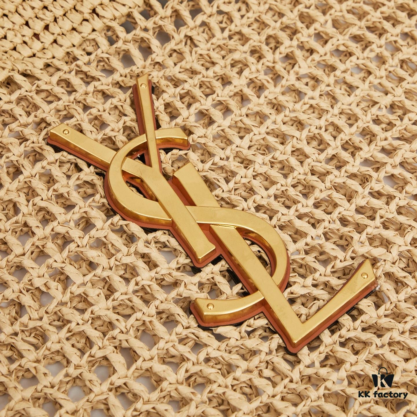 6930cdd06e68136f4d9b071f New Large YSL Raffia ICARE Bag with Mini Compartment