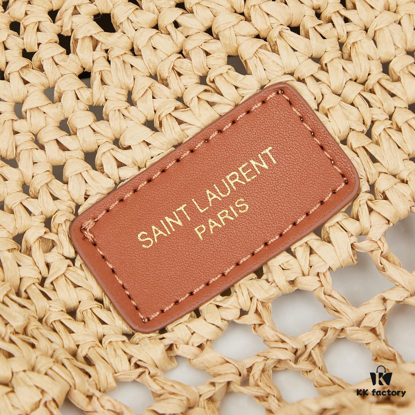 6930cdd26e68136f4d9b0722 New Large YSL Raffia ICARE Bag with Mini Compartment