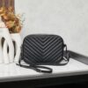 6930cdf06e68136f4d9b074c Upgraded LOU Quilted Genuine Leather Camera Bag MONOGRAM SAINT LAURENT Shoulder Bag with Box