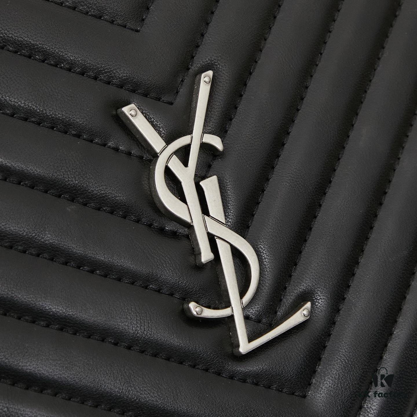 6930cdf26e68136f4d9b074d Upgraded LOU Quilted Genuine Leather Camera Bag MONOGRAM SAINT LAURENT Shoulder Bag with Box