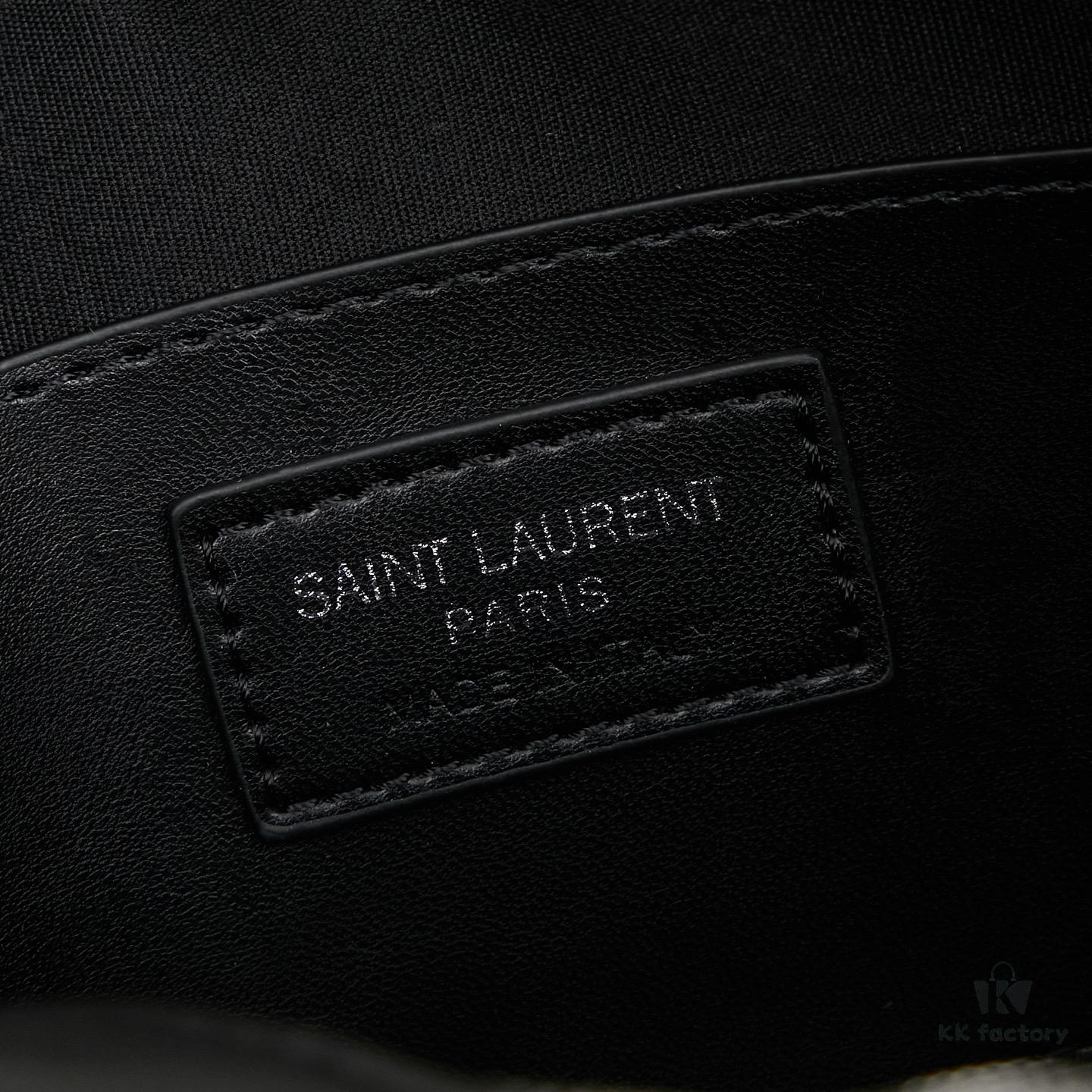 6930cdf36e68136f4d9b074f Upgraded LOU Quilted Genuine Leather Camera Bag MONOGRAM SAINT LAURENT Shoulder Bag with Box