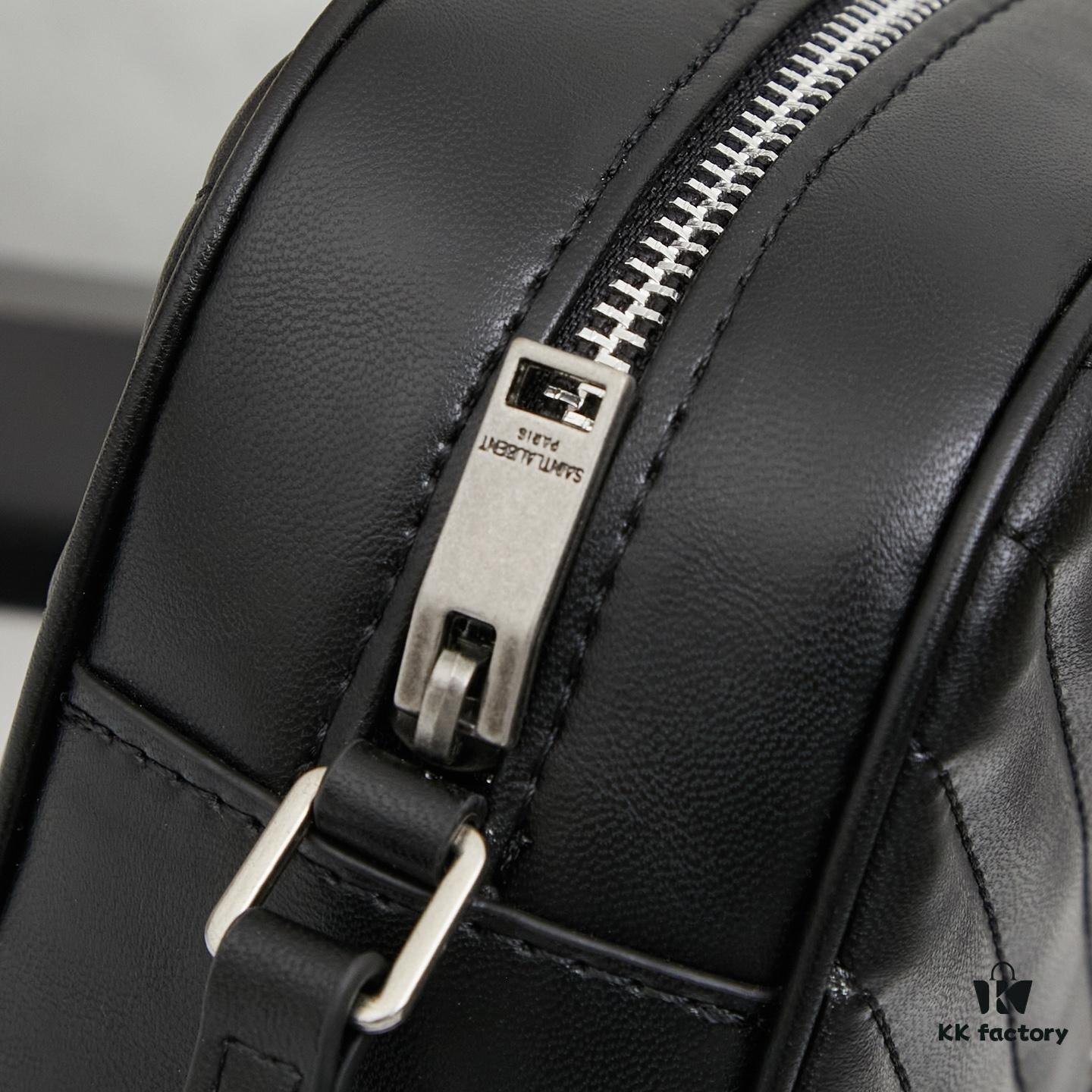 6930cdf36e68136f4d9b0750 Upgraded LOU Quilted Genuine Leather Camera Bag MONOGRAM SAINT LAURENT Shoulder Bag with Box