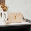 6930cdf96e68136f4d9b0759 Upgraded YSL Monogram Saint Laurent Quilted Genuine Leather Camera Bag with Box