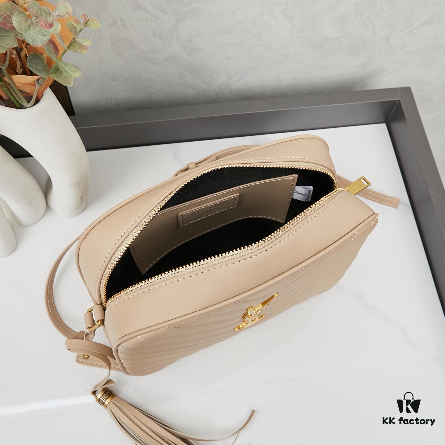 6930cdfe6e68136f4d9b0760 Upgraded YSL Monogram Saint Laurent Quilted Genuine Leather Camera Bag with Box