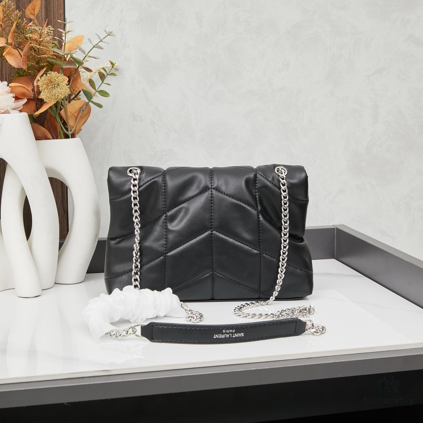 6930ce0b6e68136f4d9b0771 Upgraded Version with Box, Small Size YSL Loulou Puffer Pillow Cloud Bag Recommendation!