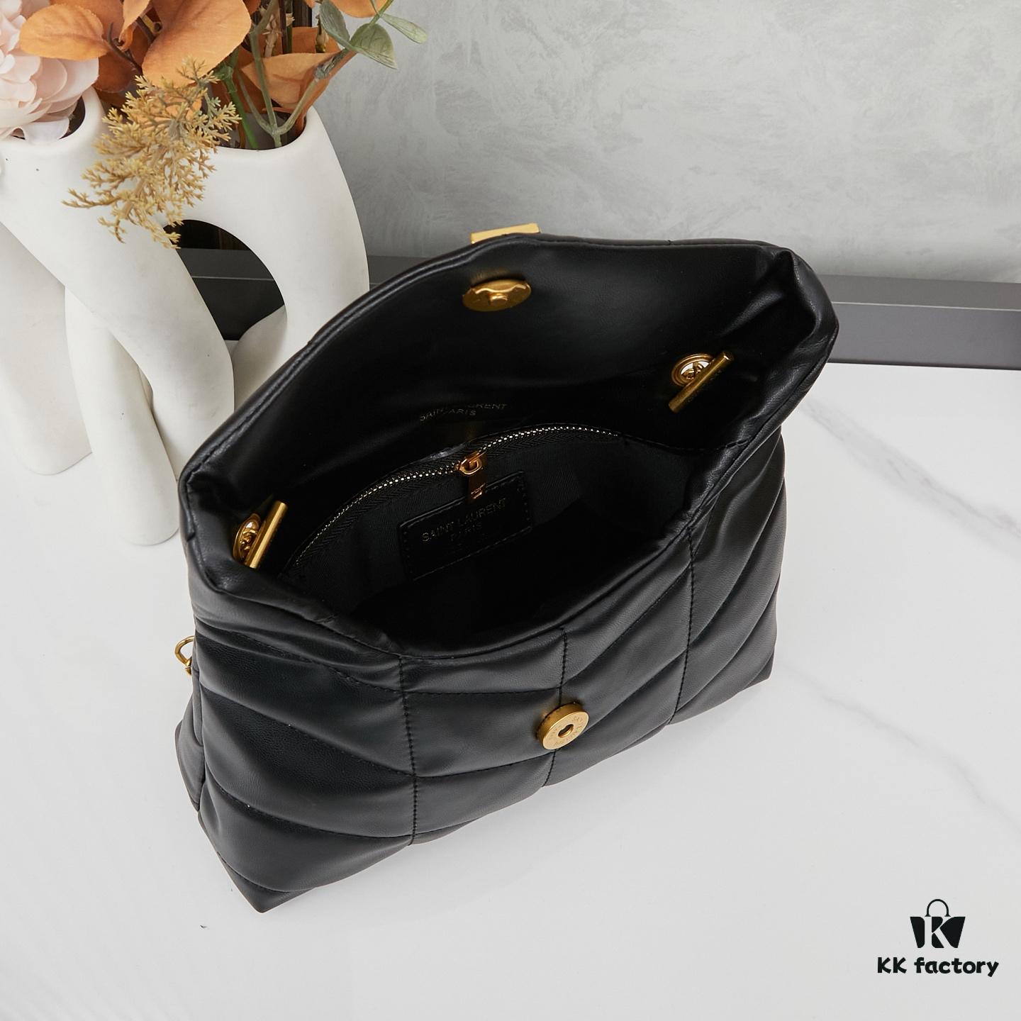6930ce0b6e68136f4d9b0774 Upgraded Version with Box, Small Size YSL Loulou Puffer Pillow Cloud Bag Recommendation!