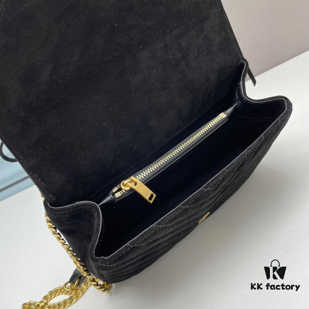 6930ce396e68136f4d9b07bb YSL Monogram College Saffiano Leather Fringe Messenger Bag