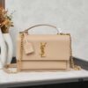 6930ce486e68136f4d9b07d9 YSL Accordion Bag in Calfskin - Baby Size, Elegant and Versatile Design with White Stitching