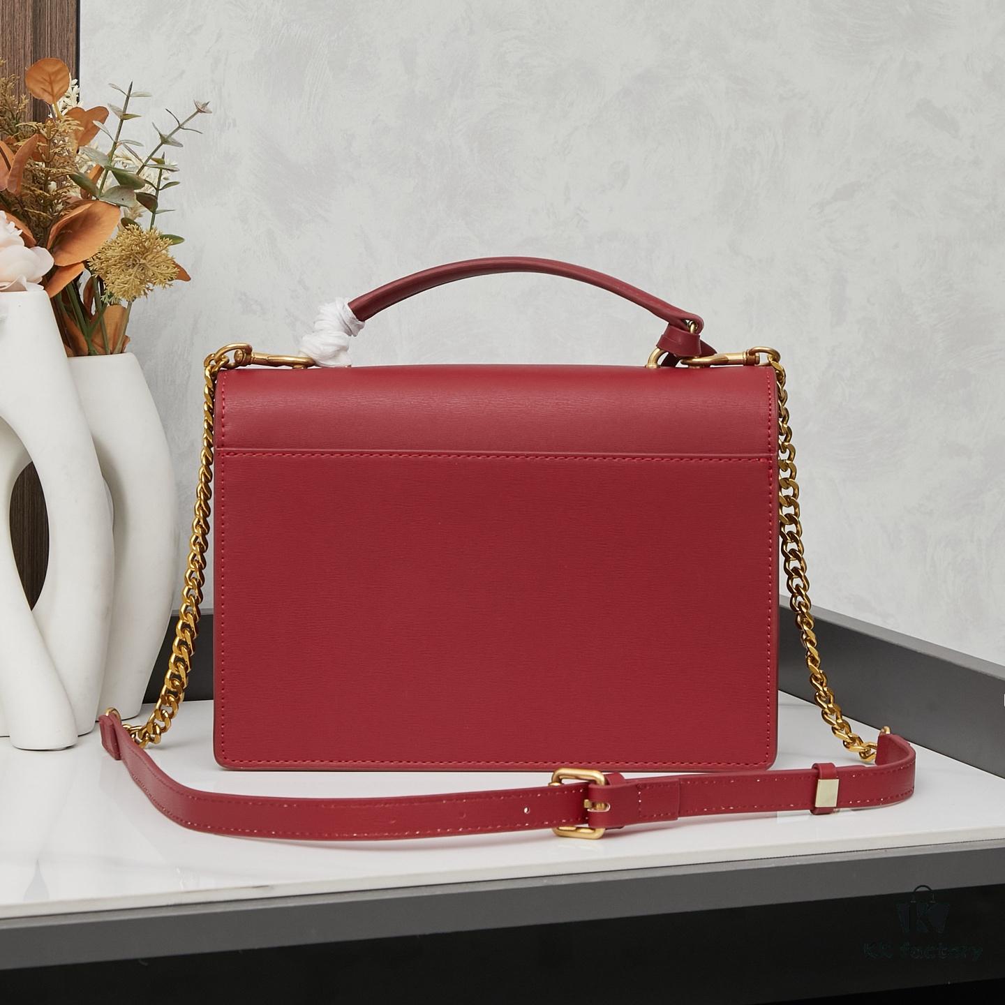6930ce4f6e68136f4d9b07e4 YSL Accordion Bag in Calfskin - Baby Size, Beige with White Stitching