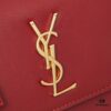 6930ce526e68136f4d9b07e5 YSL Accordion Bag in Calfskin - Baby Size, Beige with White Stitching