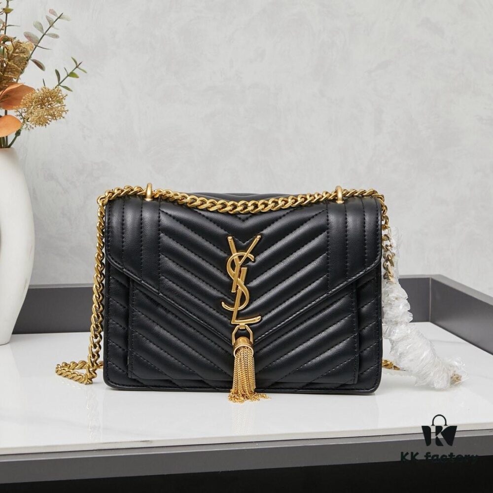6930ce6f6e68136f4d9b081f New Arrival with Box 💰 YSL LE MAILLON Quilted Lambskin Chain Bag