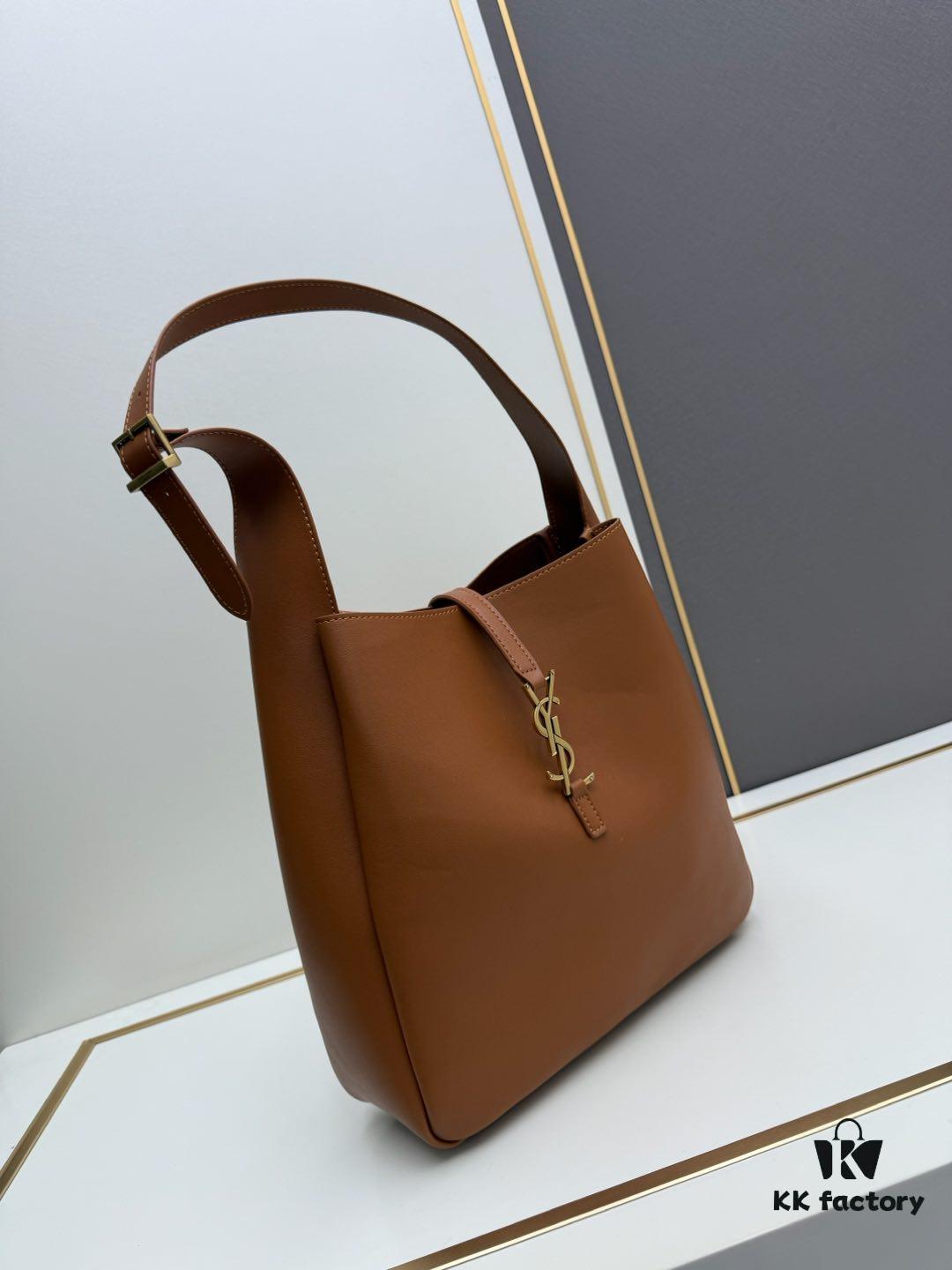 6930cea96e68136f4d9b0896 Large New YSL Underarm Bag, Soft and Stylish Calfskin Design with Spacious Capacity