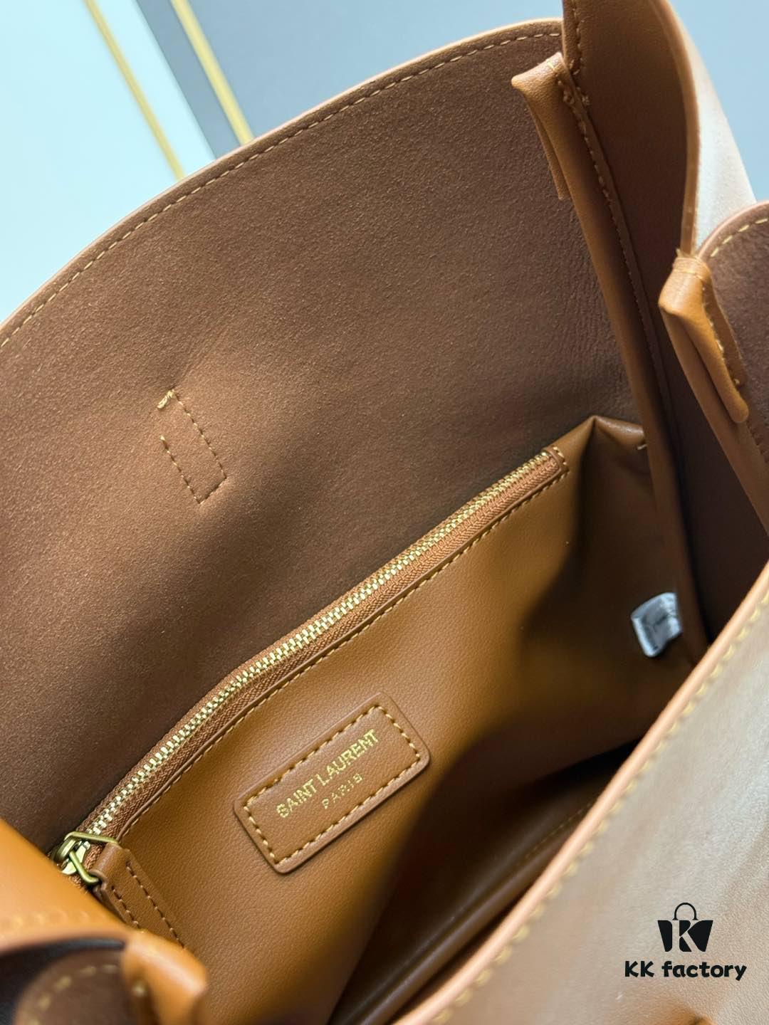 6930ceac6e68136f4d9b089f Large New YSL Underarm Bag, Soft and Stylish Calfskin Design with Spacious Capacity