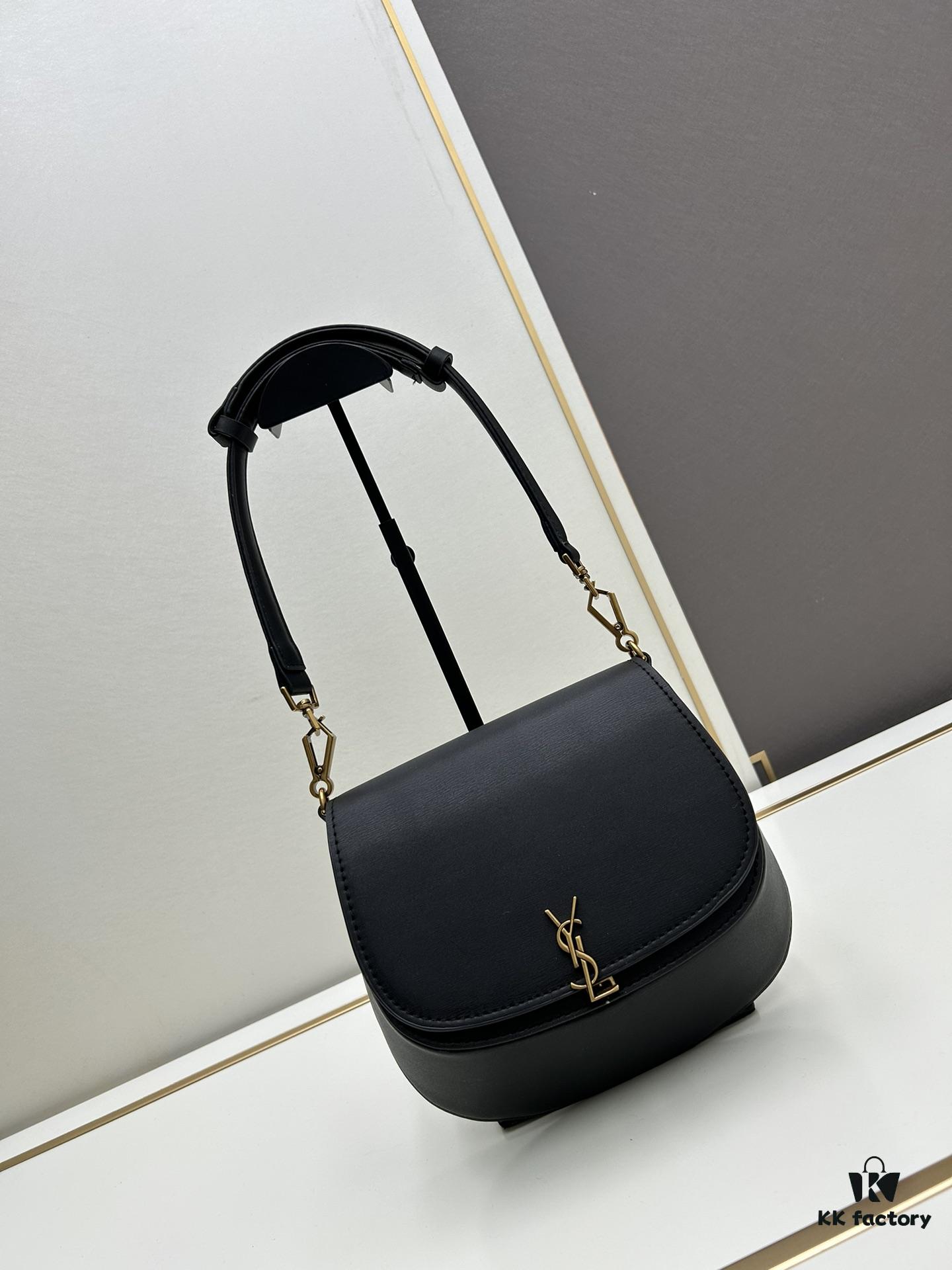 6930ced06e68136f4d9b08e1 New Voltairé Box Style Bag – French Elegance with Adjustable Strap, Calfskin Shoulder/Saddle Bag