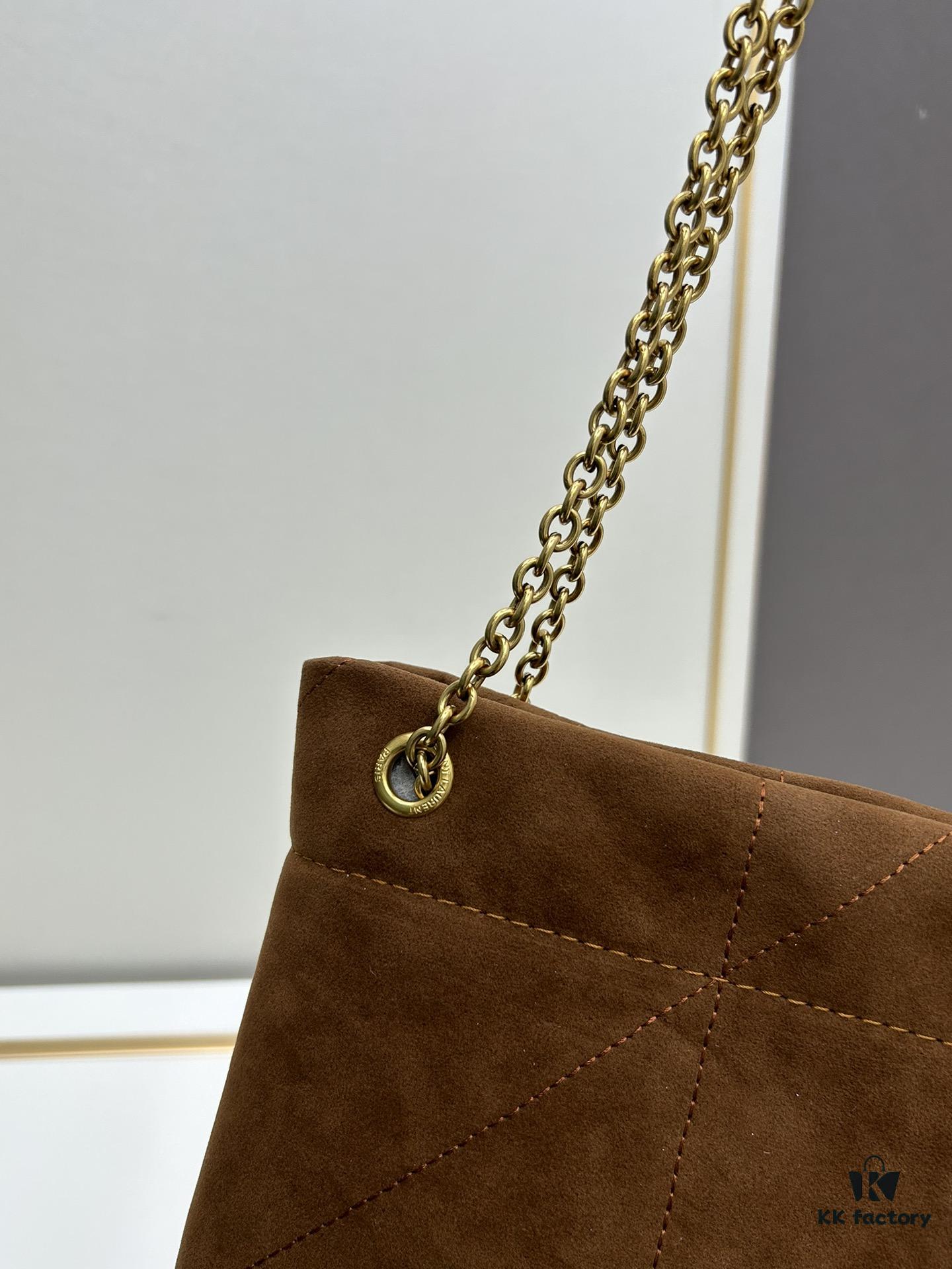 New Matte Suede YSL Jamie Bag with Box 💰YSL ||| I really don't want to call it a trash bag because it's simply too beautiful—definitely not trashy at all. Falling in love instantly upon wearing it.