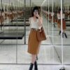 6930cee76e68136f4d9b0905 New YSL Shoulder Bag, Soft and Stylish in Black and Caramel