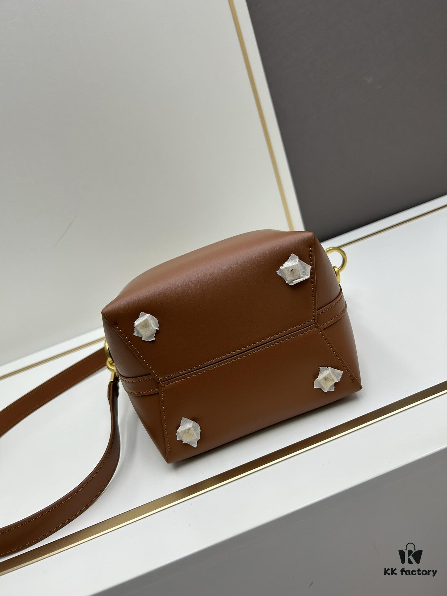 6930cefd6e68136f4d9b0926 New Arrival Mini YSL Bucket Bag with Box - Authentic LE37 Black Gold Shiny Leather, Celebrity Style, Limited Stock