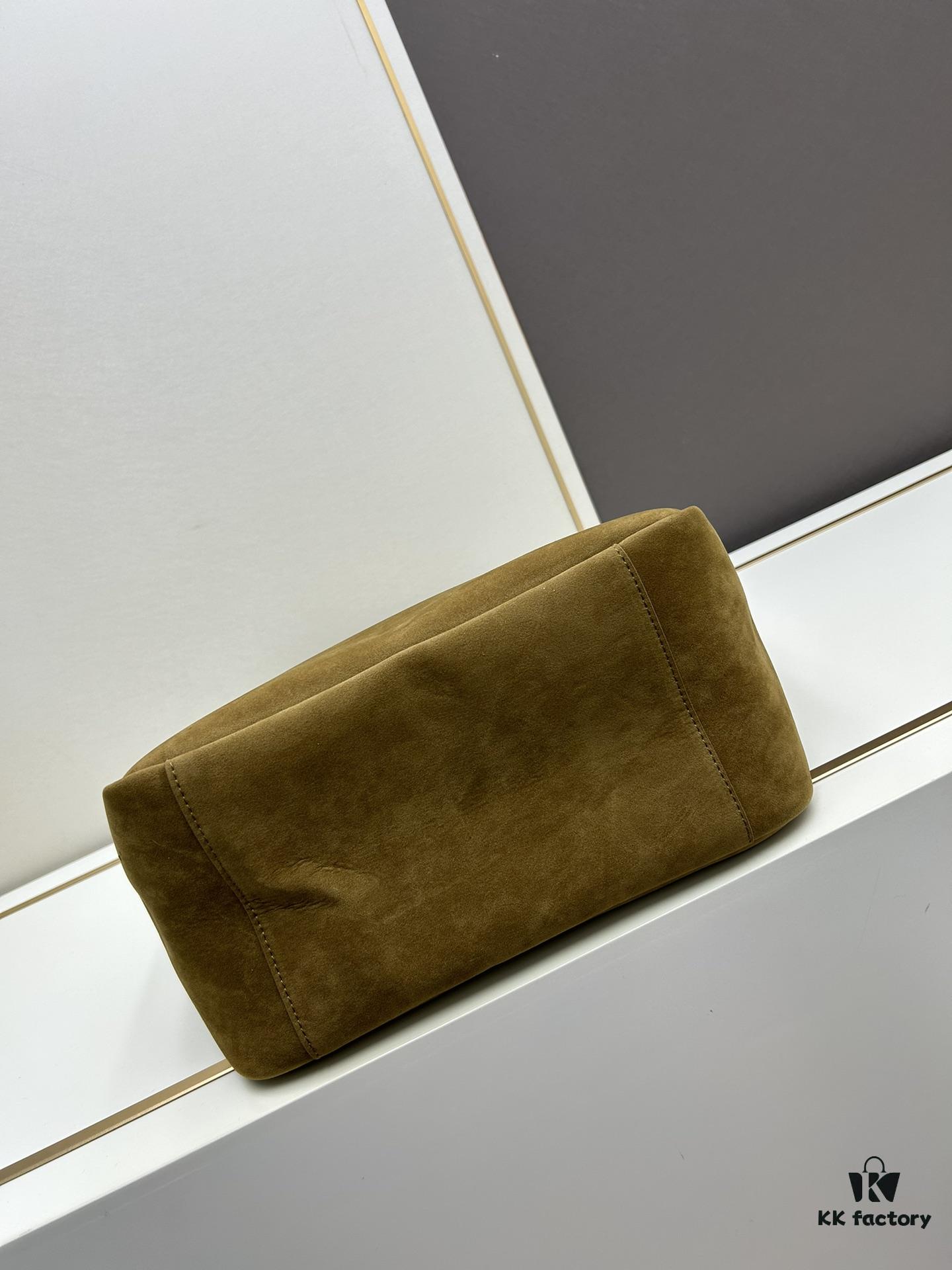 6930cf056e68136f4d9b092e New Arrival with Box 💰 Autumn-Winter 2024 Le Bea. Suede Gold Leaf Color BEA Tote Bag
