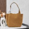 6930cf0e6e68136f4d9b093e New Arrival with Box 💰 Autumn-Winter 2024 Le Bea. Suede Gold Leaf Color ||| BEA Tote Bag