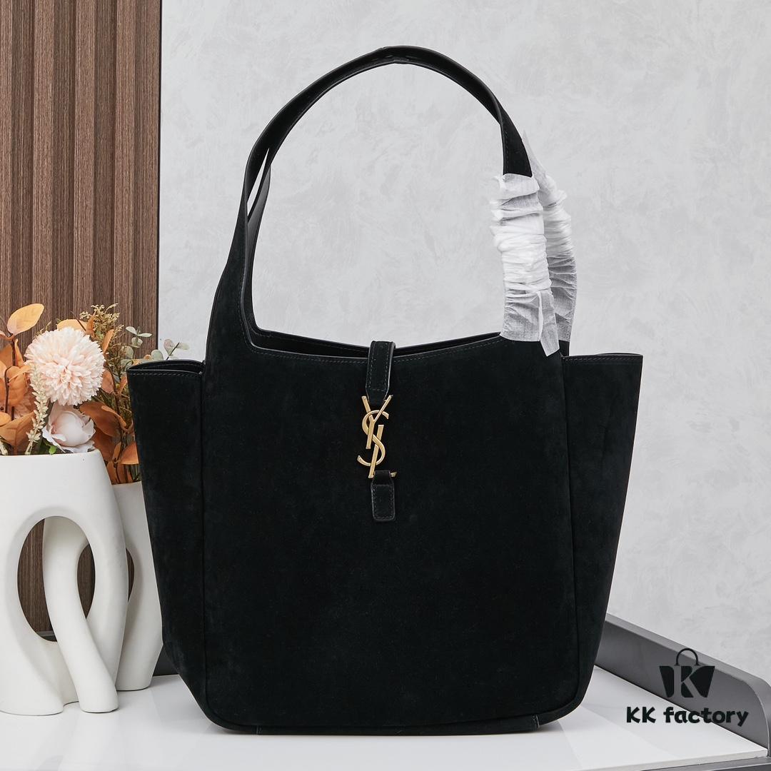 6930cf126e68136f4d9b0944 New Arrival with Box 💰 2024 Autumn/Winter Le Bea. Suede Gold Leaf Color BEA Tote Bag