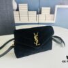 6930cf1e6e68136f4d9b095a Small YSL LOU LOU Suede Leather Chain Shoulder Bag with Box ||| Loulou Black Brown Nubuck
