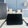 6930cf1e6e68136f4d9b095b Small YSL LOU LOU Suede Leather Chain Shoulder Bag with Box ||| Loulou Black Brown Nubuck