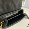 6930cf226e68136f4d9b0960 Small YSL LOU LOU Suede Leather Chain Shoulder Bag with Box ||| Loulou Black Brown Nubuck