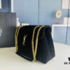 6930cf326e68136f4d9b0980 Large Size with Box 💰 YSL LOU LOU Suede Leather Chain Shoulder Bag ||| Loulou Black Brown Nubuck