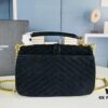 6930cf386e68136f4d9b098c New Arrival with Box ||| Suede YSL Saint Laurent V-Logo Crossbody Bag