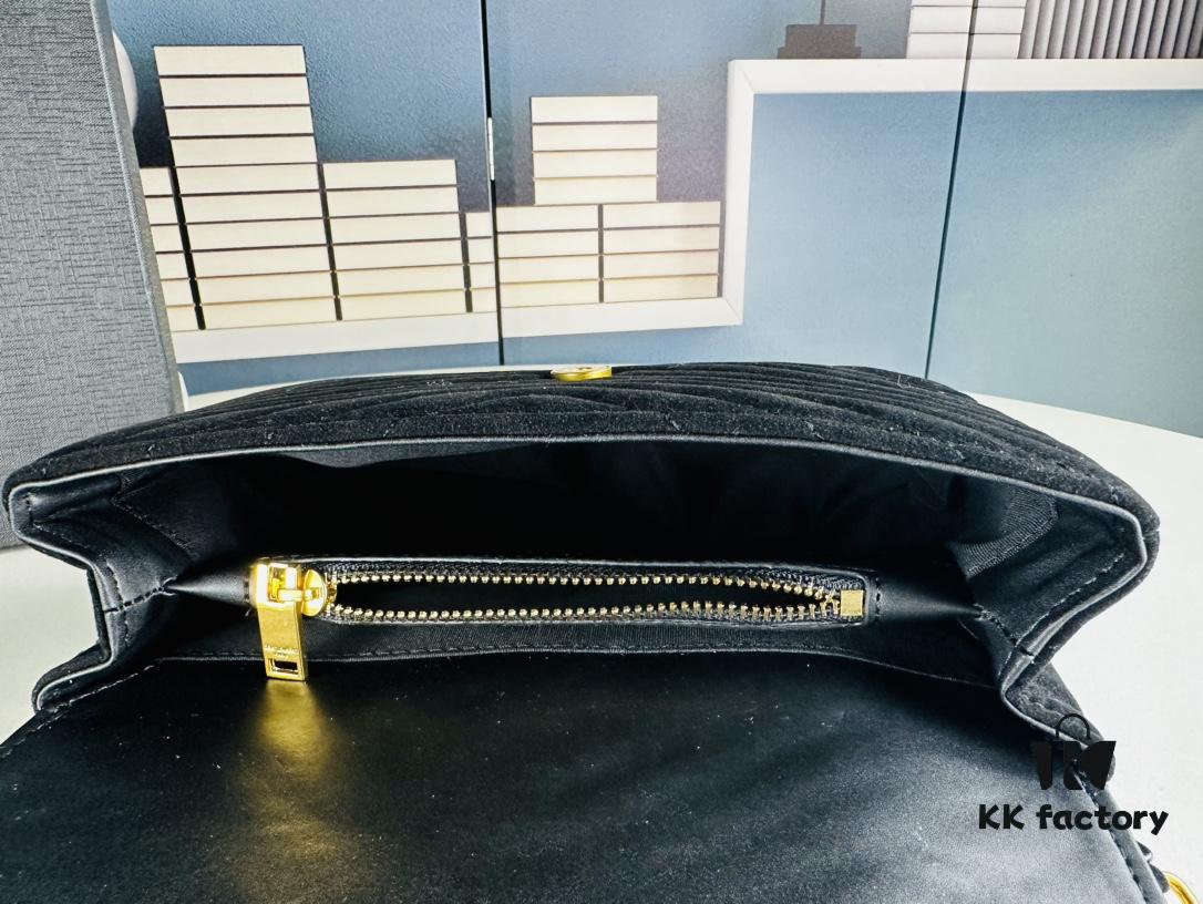 6930cf3b6e68136f4d9b0990 New Arrival with Box ||| Suede YSL Saint Laurent V-Logo Crossbody Bag
