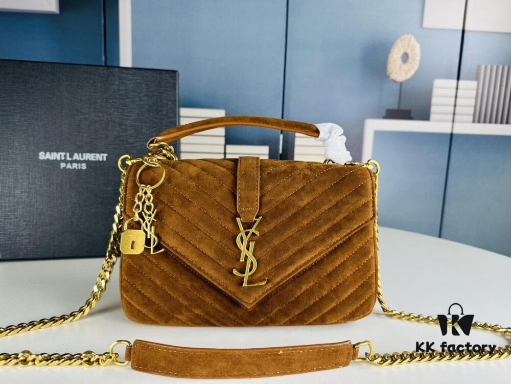 6930cf3c6e68136f4d9b0992 New Arrival with Box ||| Suede YSL Saint Laurent V-Logo Crossbody Bag